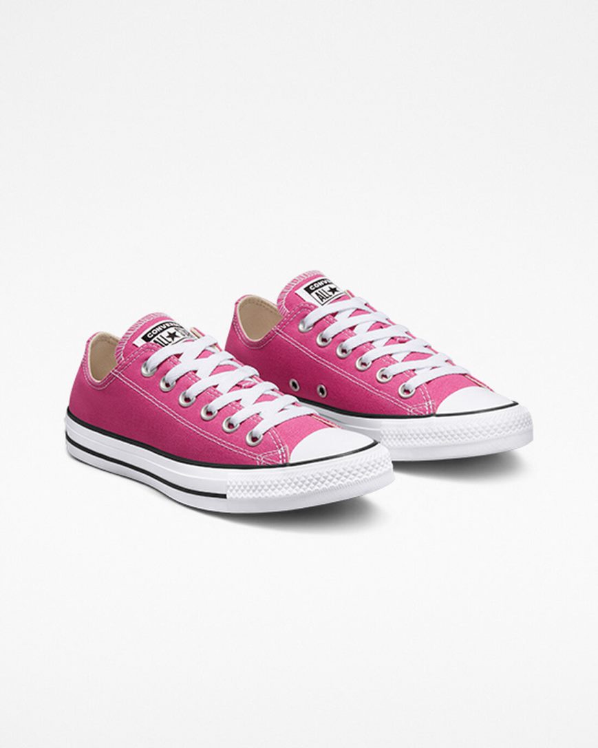 Tenisi Barbati Converse Chuck Taylor All Star Seasonal Color Fucsie Albi Negrii | RO LWCKF617